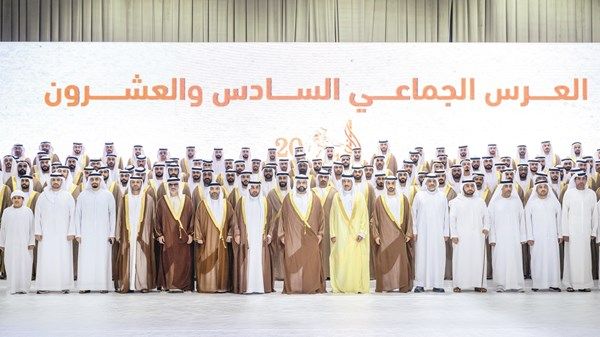 محمد الشرقي يشهد العرس الجماعي لـ«170» عريساً من أبناء الفجيرة