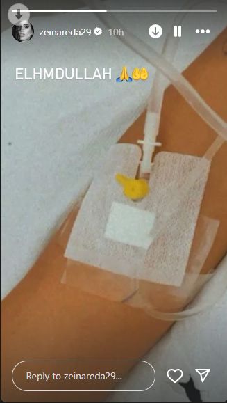 زينة تتعرض لوعكة صحية وتنقل إلى المستشفى