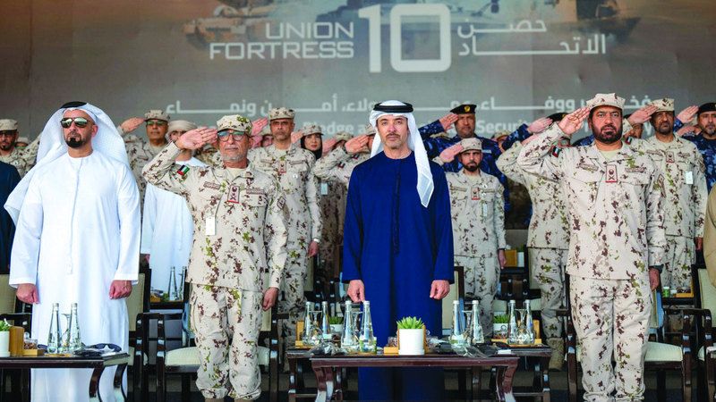 الامارات | هزاع بن زايد يشهد «حصن الاتحاد 10» في العين