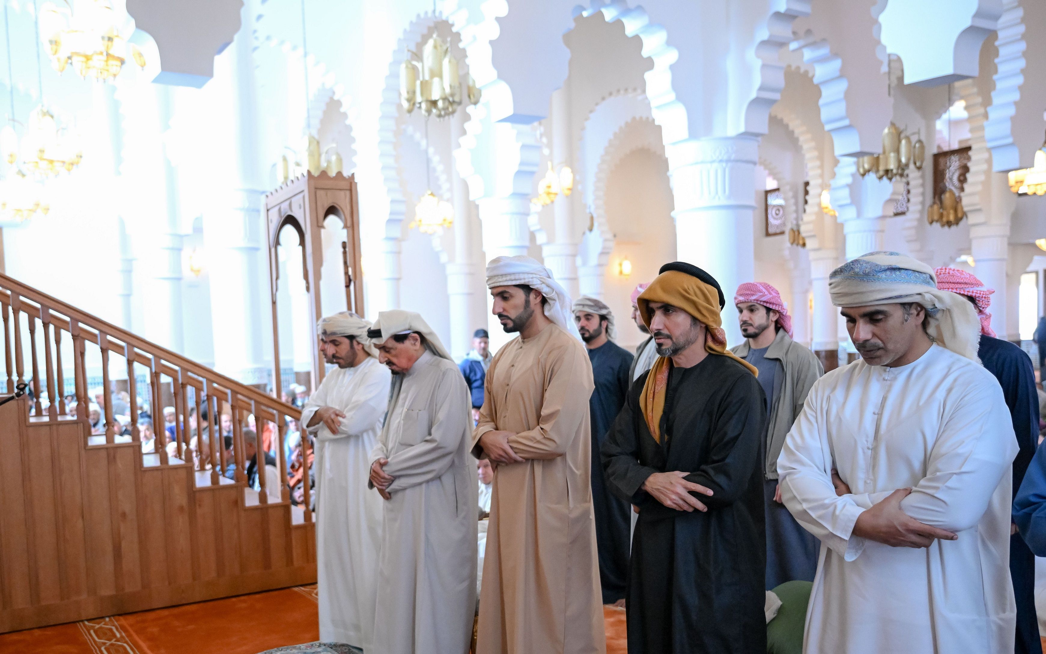 الامارات | حميد بن راشد يفتتح "مسجد عائشة" في مدينة عين عودة بالمغرب