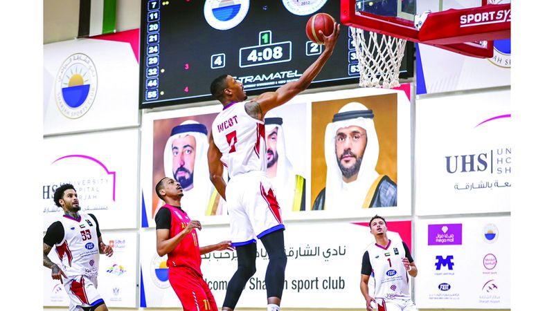 الامارات | الشارقة ينجو من مصيدة البطائح في دوري السلة