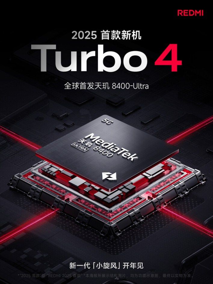 تكنولوجيا: شاومي تشوق رسميًا لإطلاق Redmi Turbo 4 بمعالج MediaTek Dimensity 8400 المخصص