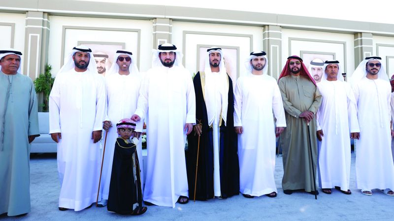 الامارات | أحمد ومنصور بن محمد يحضران أفراح العامري وآل بومهير والمنصوري والشامسي