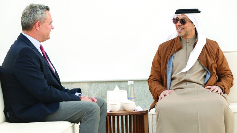 الامارات | منصور بن زايد  والسفير التركي يبحثان العلاقات الثنائية