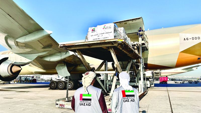 الامارات | طائرة إماراتية محمّلة بـ 35 طناً من المساعدات الطبية تصل بيروت