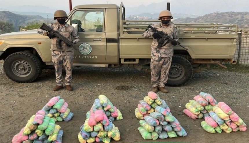 عسير.. إحبلط تهريب 795 كيلوجرام من نبات القات المخدر
