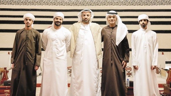 ولي عهد رأس الخيمة يزور رجل الأعمال خالد عبدالله يوسف