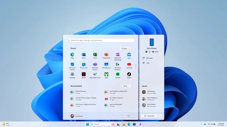 تكنولوجيا: Windows 11 يدمج هاتف آيفون في قائمة ابدأ لنقل الملفات والرسائل والمزيد