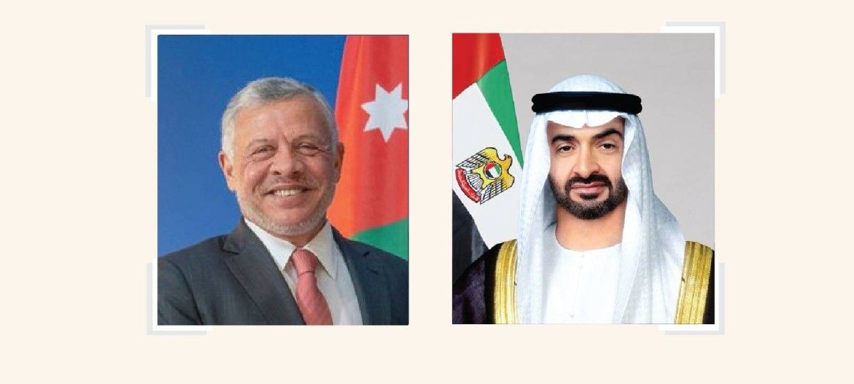 الخليج اليوم .. رئيس الدولة وملك الأردن يبحثان هاتفياً العلاقات الأخوية والمستجدات الإقليمية