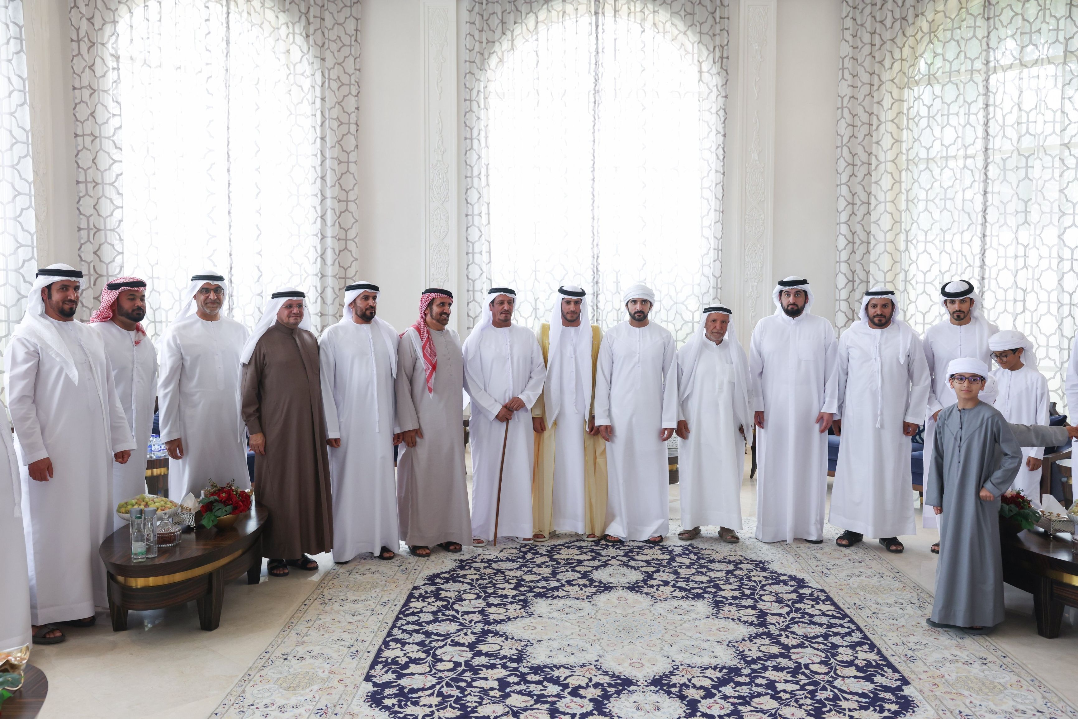 الامارات | حمدان بن محمد وأحمد بن محمد يحضران أفراح بن الشيخ مجرن