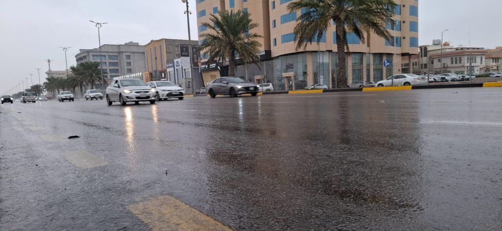 "ضرية" الأعلى بـ 33 ملم.. تفاصيل كميات الأمطار في 9 مناطق