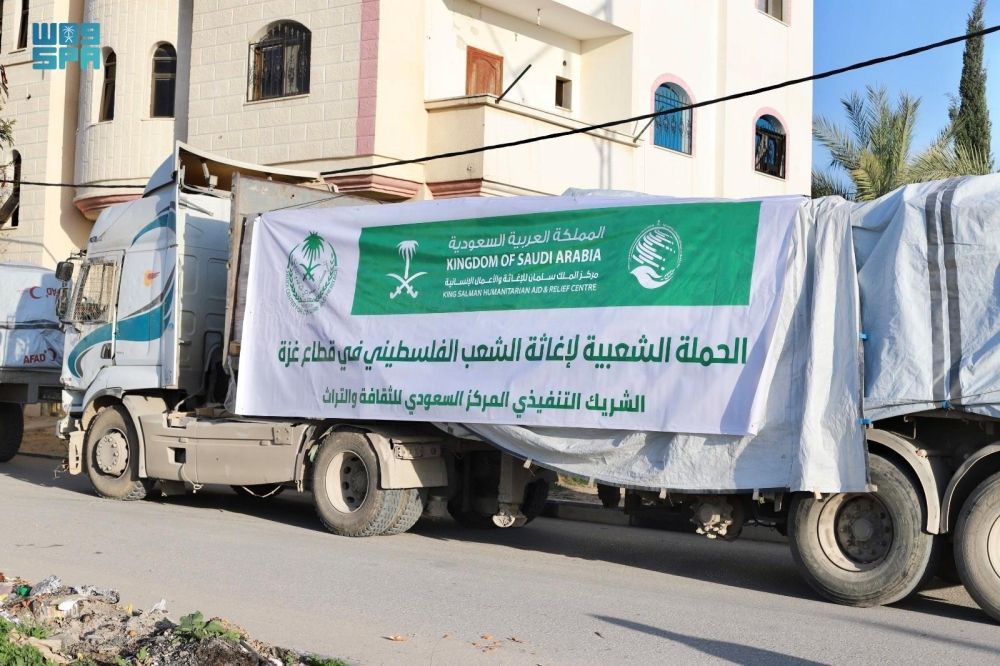 حملة إغاثة الشعب الفلسطيني.. وصول قافلة سعودية جديدة إلى غزة