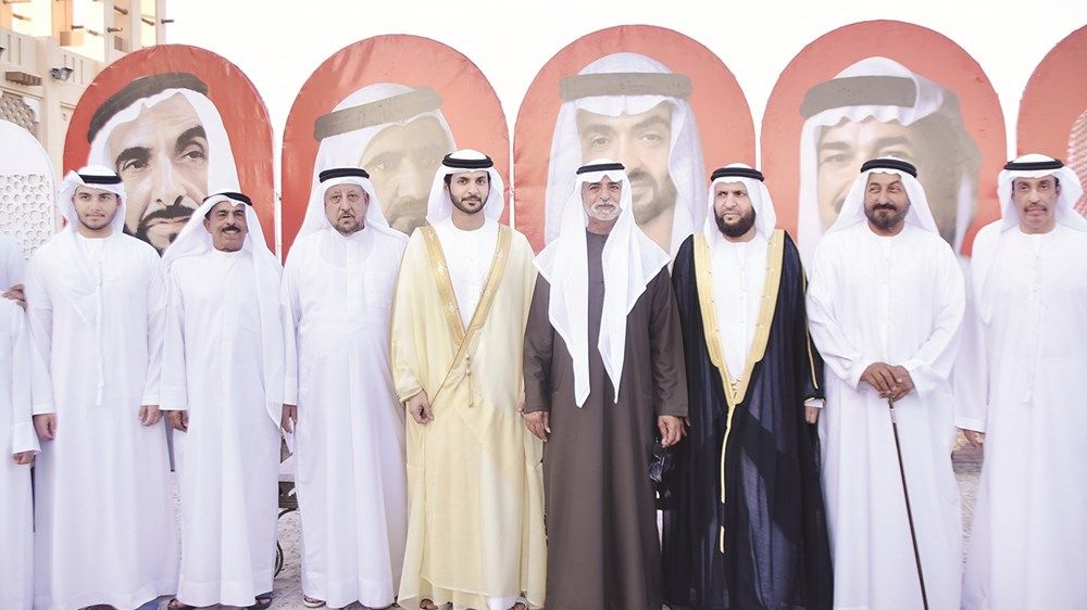 عمار بن حميد ونهيان بن مبارك يحضران أفراح الشامسي والنعيمي