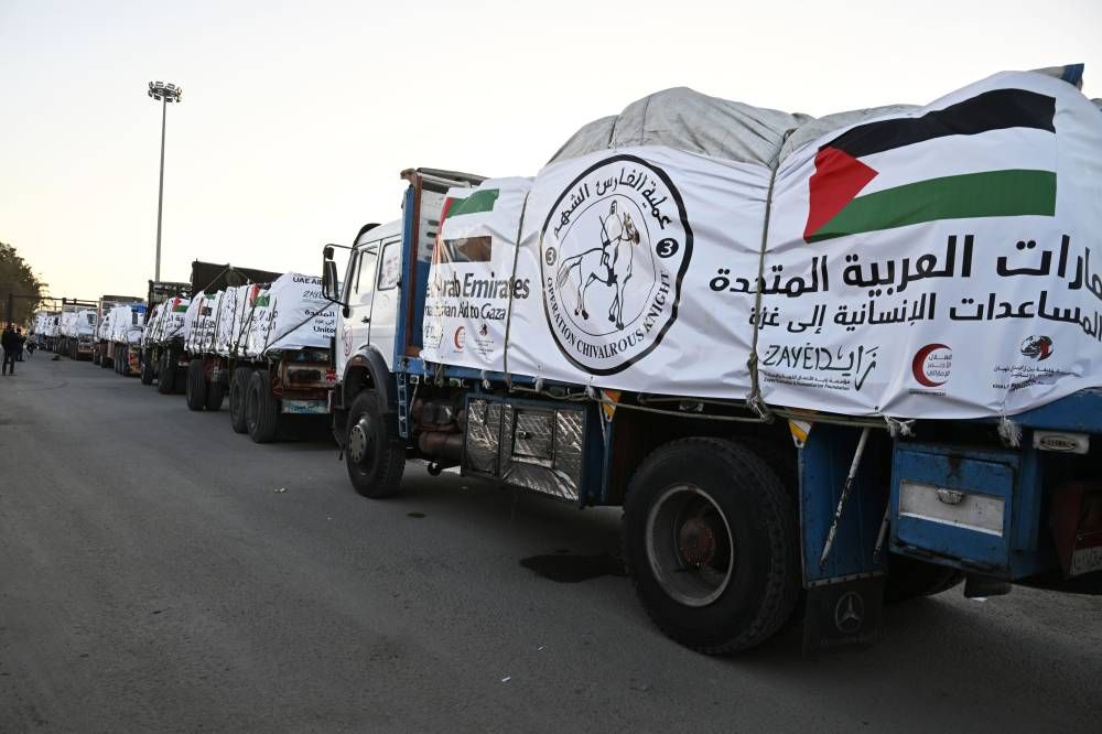 الامارات | وصول 4 طائرات مساعدات إلى العريش ضمن عملية "الفارس الشهم 3" لدعم الأشقاء في غزة (فيديو)