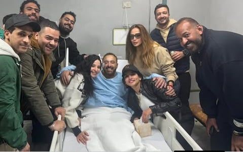 إصابة أحمد السقا فى وجهه خلال تصوير العتاولة 2 ونقله إلى المستشفى
