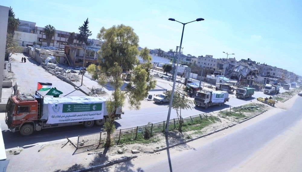 إغاثة الشعب الفلسطيني.. وصول قوافل سعودية جديدة إلى شمال غزة