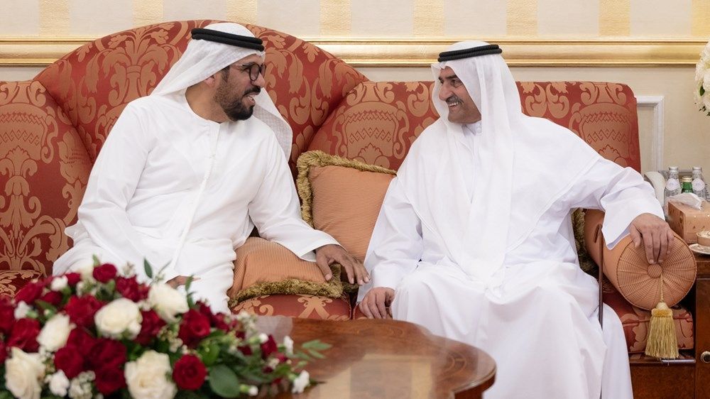 حمد الشرقي يواصل استقبال المهنئين بشهر رمضان بحضور ولي عهد الفجيرة