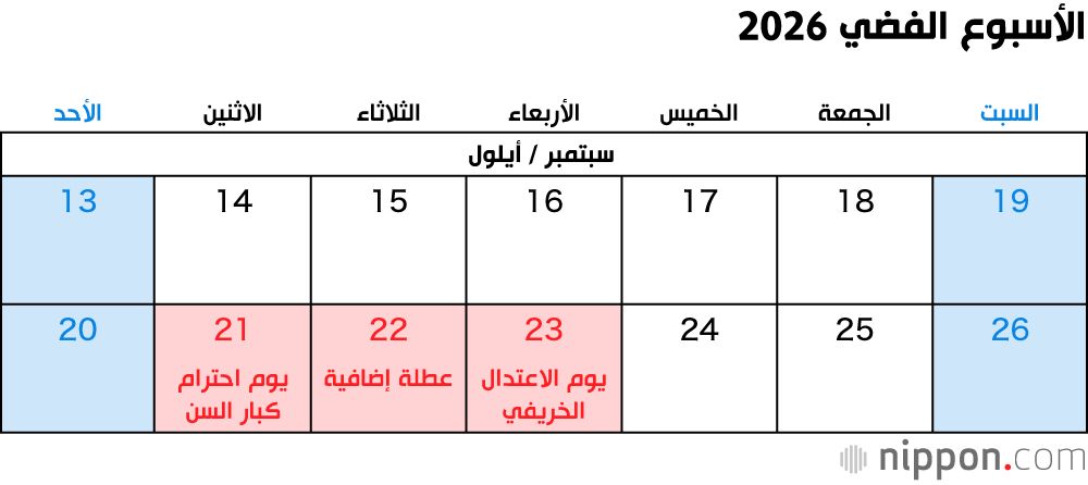 اليابان | تعرف على العطلات الوطنية في اليابان خلال عام 2026