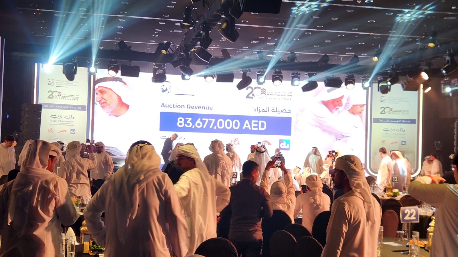 الامارات | 83 مليون و677 ألف درهم إجمالي مبيعات مزاد "أنبل رقم"
