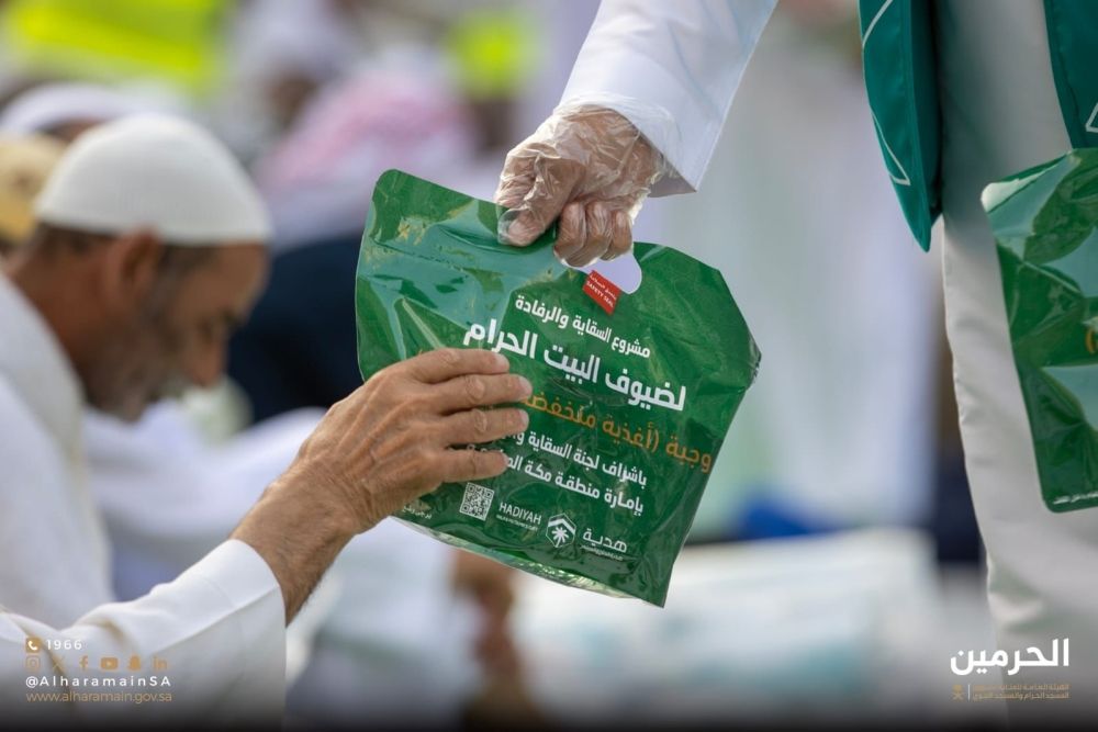 10 ملايين وجبة إفطار في الحرمين الشريفين خلال النصف الأول من رمضان