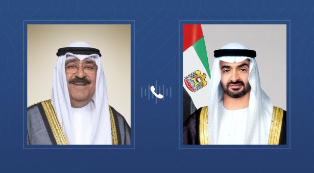 الامارات | رئيس الدولة يبحث هاتفيا مع أمير الكويت مسارات التعاون والعمل المشترك
