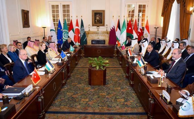 الامارات | المرر يترأس وفد الإمارات المشارك في اجتماع أعضاء اللجنة الوزارية العربية الإسلامية والممثلة العليا للاتحاد الأوروبي