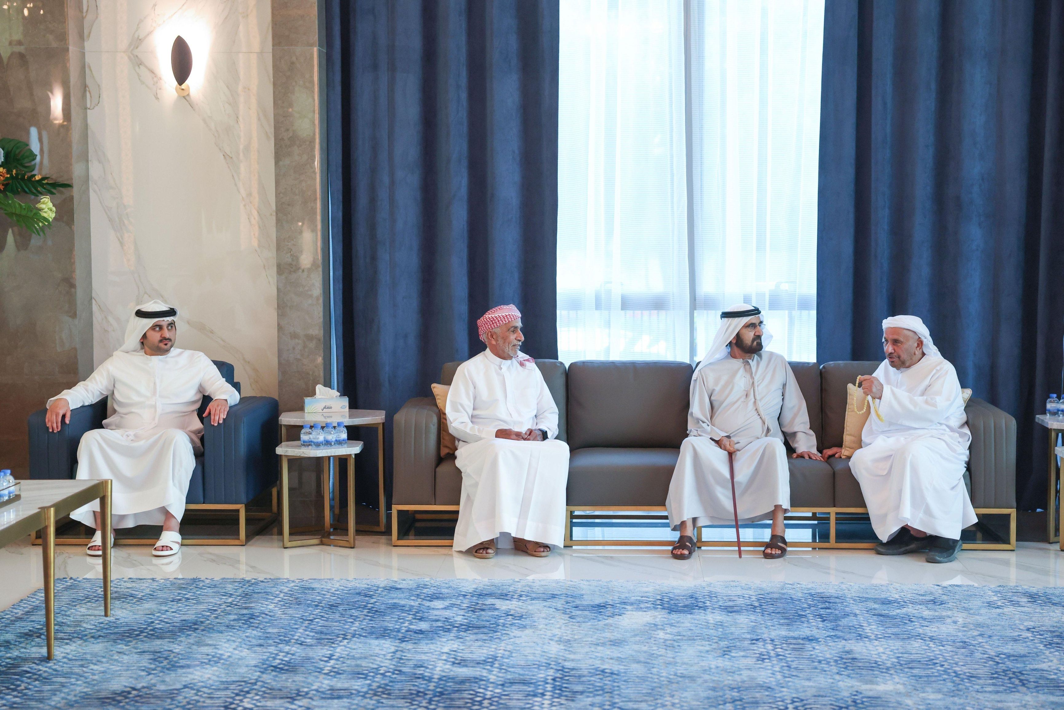 الامارات | محمد بن راشد يقدّم واجب العزاء في وفاة حمد بن محمد بوهليبة
