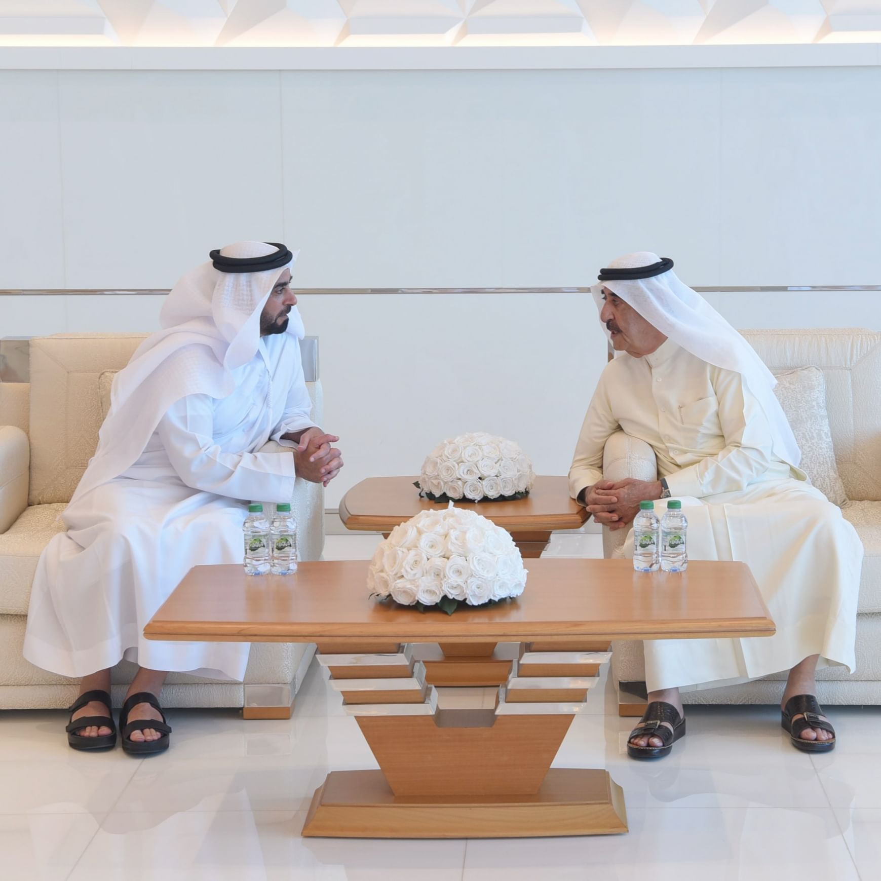 الامارات | حاكم أم القيوين يتقبل تعازي سيف بن زايد في وفاة الشيخة حصة بنت حميد الشامسي