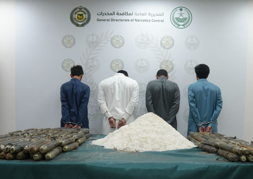 صور| مخبأة بشحنة "الرخام" .. إحباط تهريب 147 كغم من مادة "الشبو" المخدر