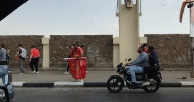 توافد جماهير الأهلى على استاد القاهرة لحضور مباراة صن داونز