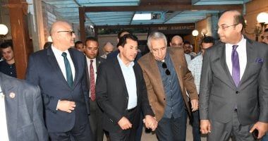 وزير الرياضة ومحافظ القليوبية يفتتحان مشروعات جديدة بمركز التنمية الشبابية بشبرا