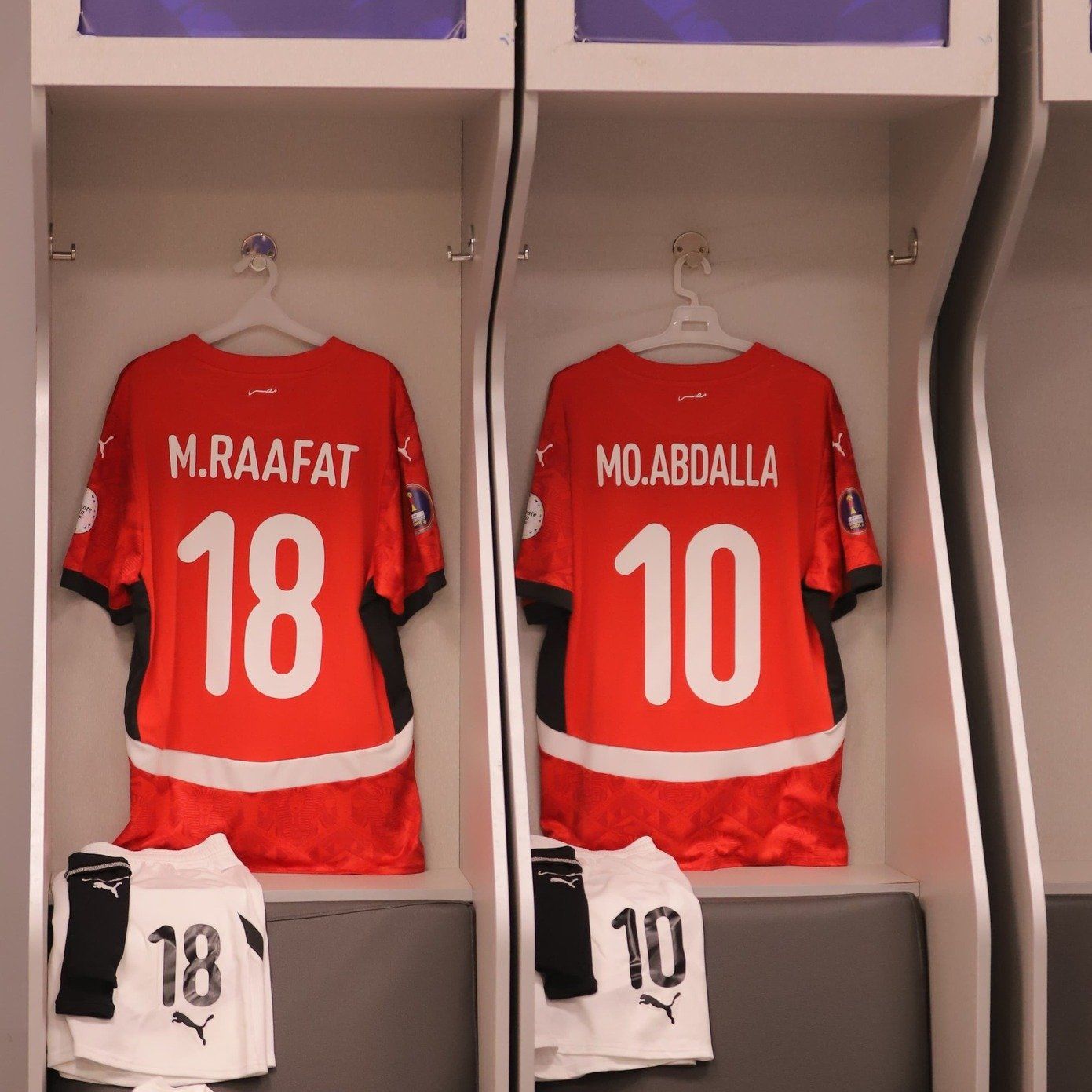 غرفة ملابس منتخب مصر قبل انطلاق أولى مبارياته في أمم أفريقيا تحت 20 سنة