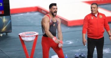 عمر العربي يحقق برونزية جهاز الحلق فى بطولة كأس العالم للجمباز الفني