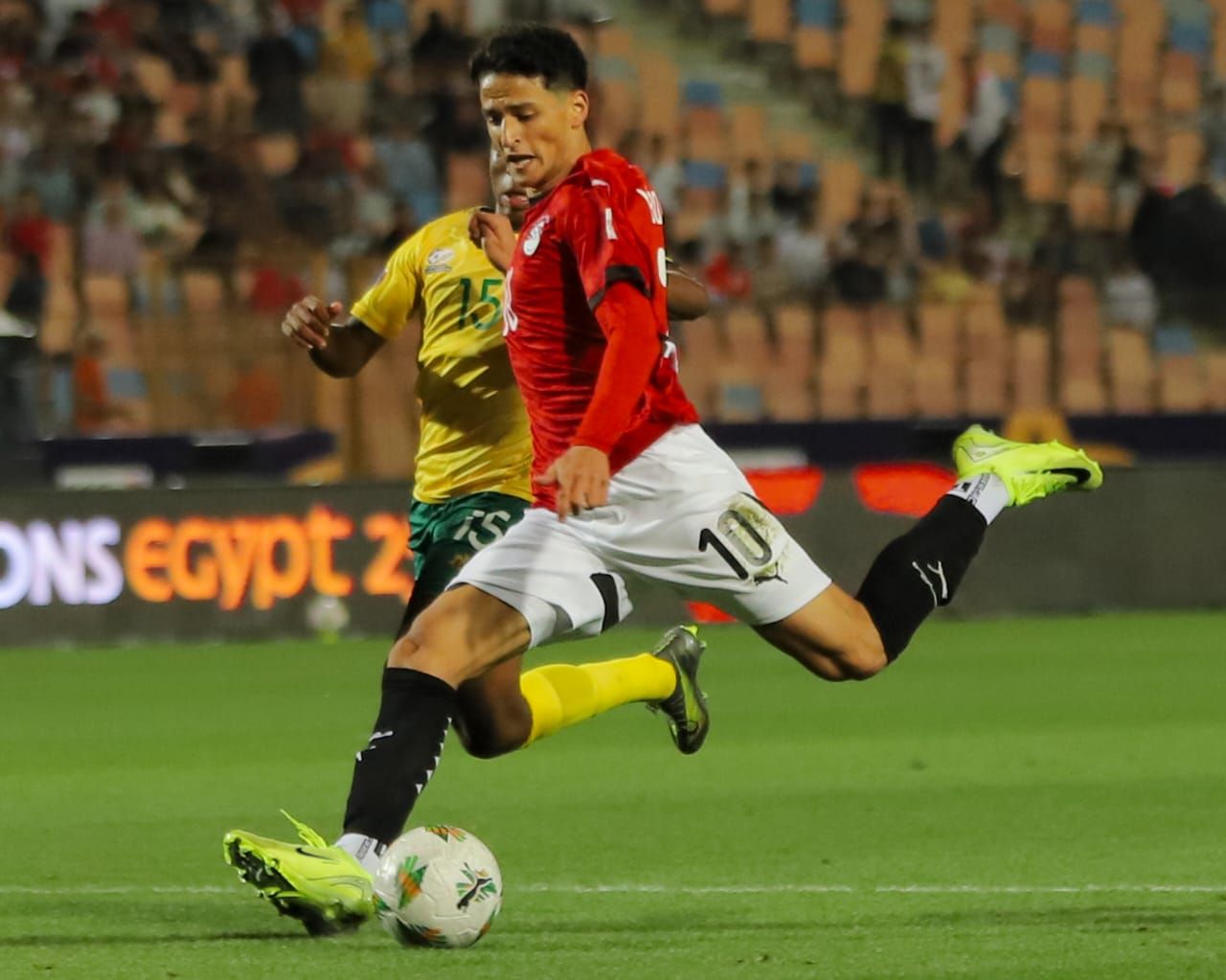 منتخب مصر يفوز على جنوب أفريقيا فى ضربة البداية بأمم أفريقيا