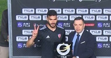 حامد حمدان رجل مباراة الأهلي وبتروجت فى الدوري