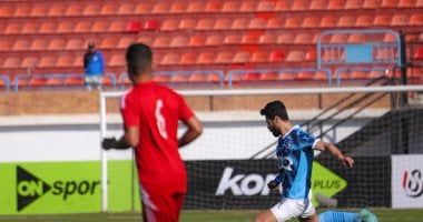 محمود أوكا يسجل هدف التعادل لـ حرس الحدود أمام بيراميدز