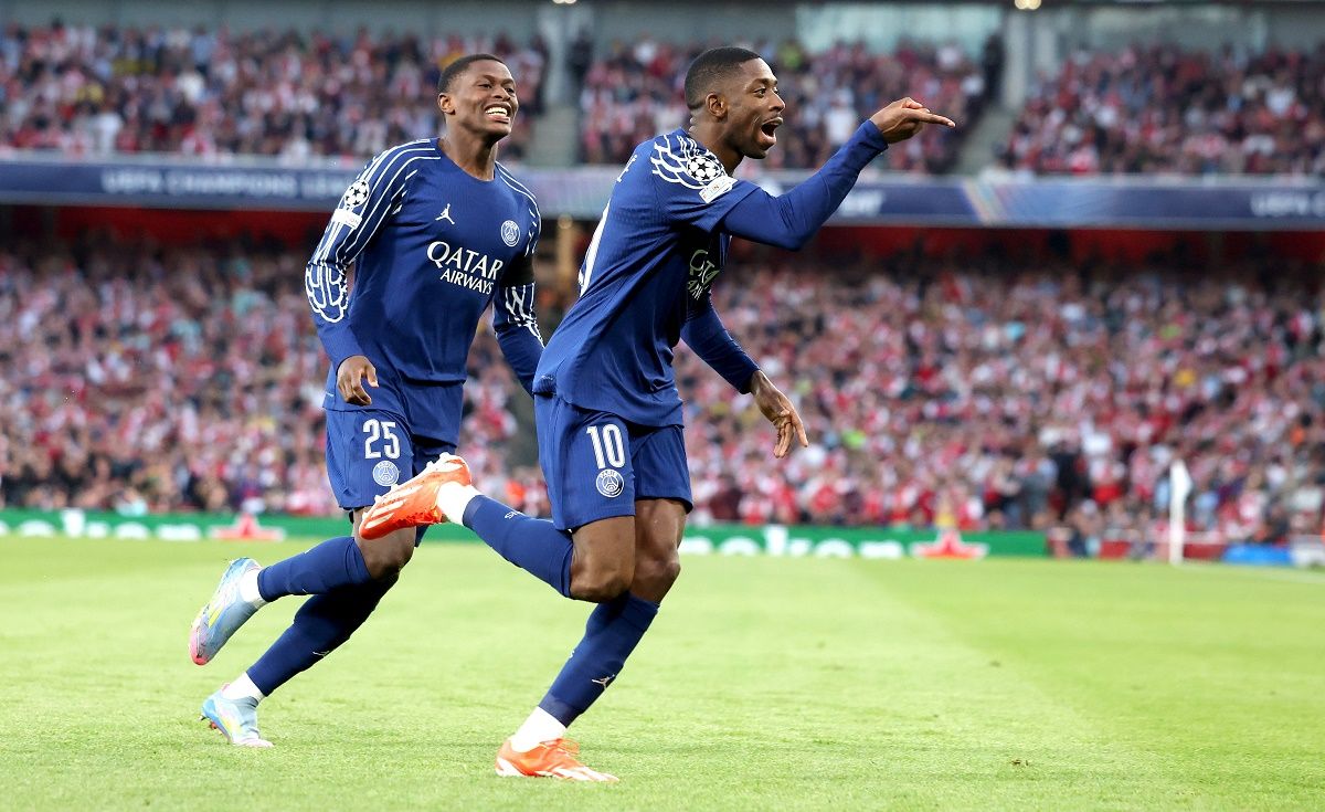 الامارات | ديمبلي يواصل تألقه ويقود باريس سان جيرمان للفوز على آرسنال في ذهاب نصف نهائي دوري أبطال أوروبا