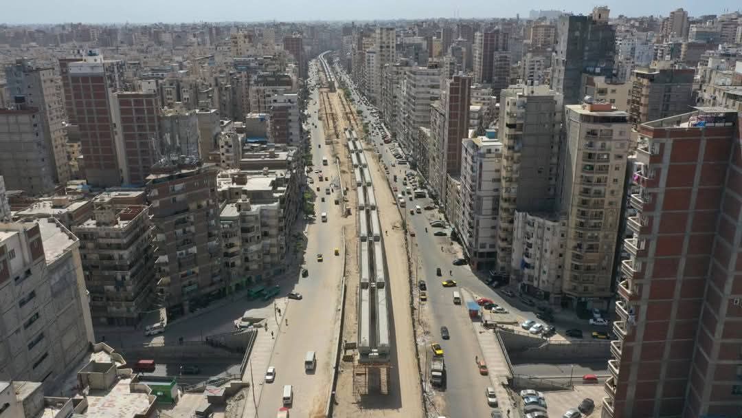 شاهد نسب تنفيذ المرحلة الأولى لمترو الإسكندرية.. صور