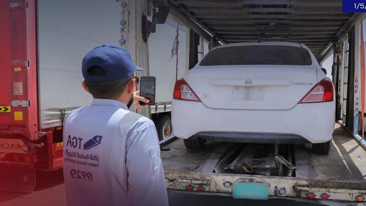 هيئة النقل توقف 8 شاحنات أجنبية لممارستها نقل البضائع بطريقة غير نظامية