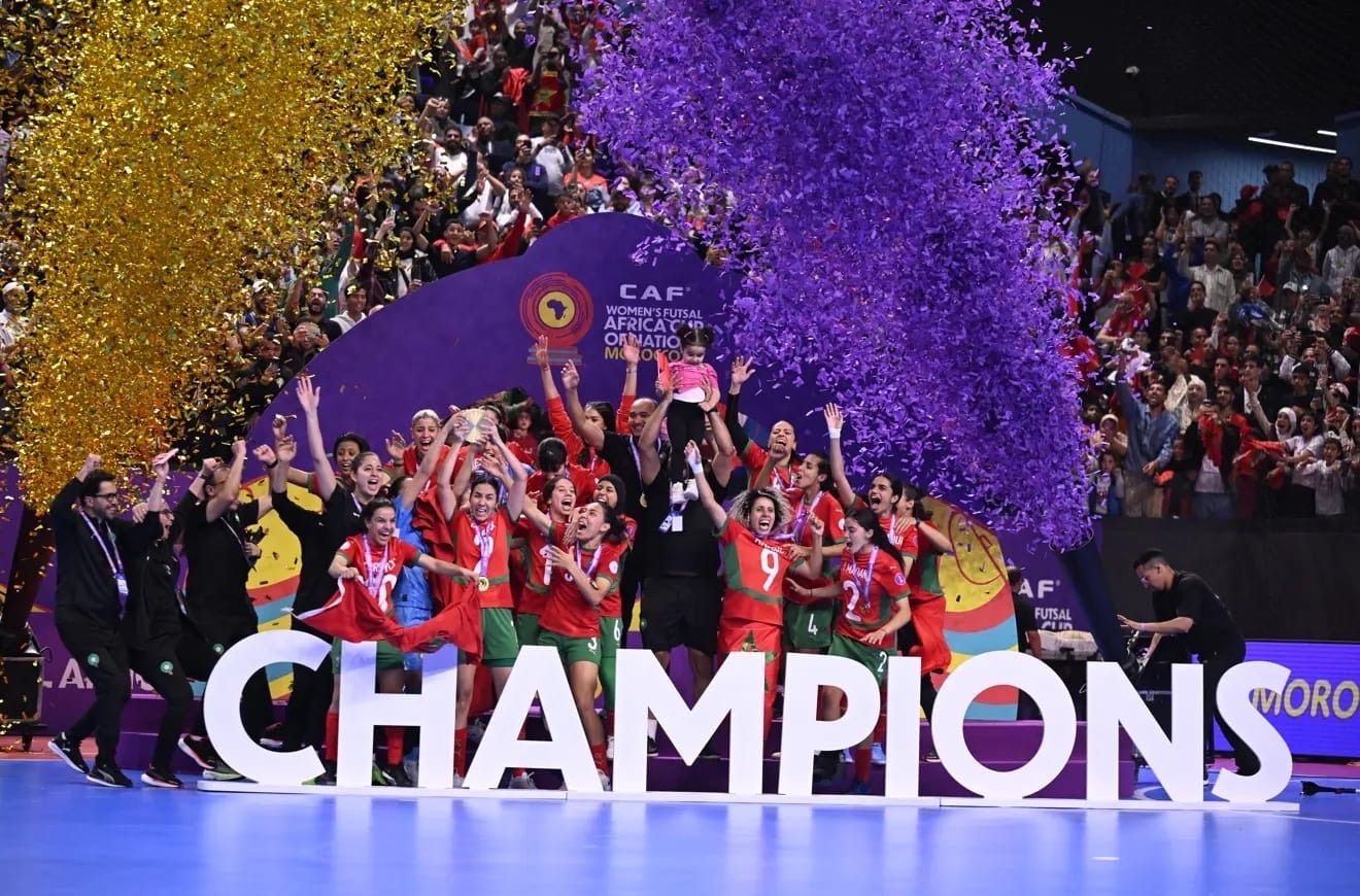 "المغربي النسوي" لكرة القدم داخل القاعة بطلا لأمم إفريقيا