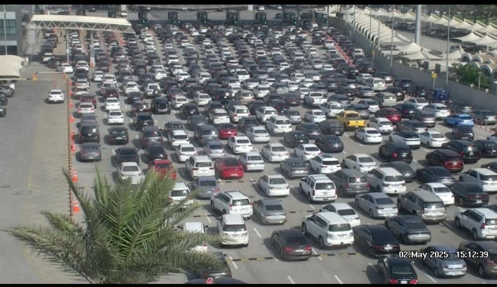 لليوم الثاني.. كثافة مرورية عالية على جسر الملك فهد باتجاه البحرين