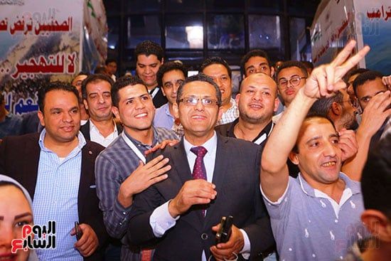 رسميا.. خالد البلشى نقيبا للصحفيين لفترة ثانية بانتخابات التجديد النصفى.. صور