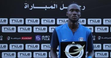 صامويل أمادى يحصد جائزة أفضل لاعب في مباراة سموحة والإسماعيلى