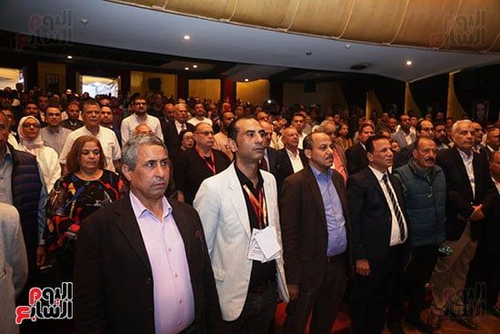 الجمعية العمومية للصحفيين تقف دقيقة حدادا على شهداء الصحافة الفلسطينية.. صور