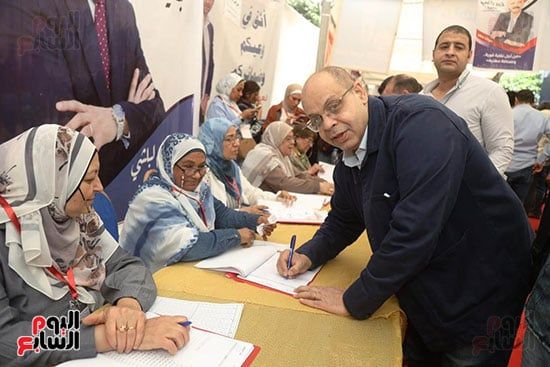 بدء تصويت الجمعية العمومية فى انتخابات نقابة الصحفيين.. صور