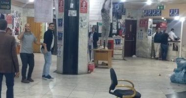 إزالة لافتات المرشحين من أروقة نقابة الصحفيين بعد انتهاء التصويت