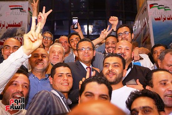 رسميا.. خالد البلشى نقيبا للصحفيين لفترة ثانية بانتخابات التجديد النصفى.. صور