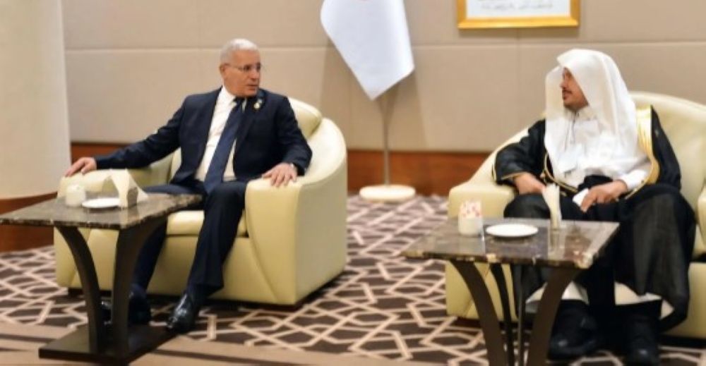 رئيس مجلس الشورى ونظيره الجزائري يبحثان عدد من الموضوعات