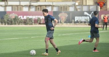محمود زلاكة يشارك فى مران سيراميكا ويعلن جاهزيته لمواجهة بتروجت