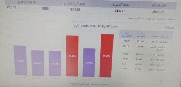"النشرة": نسبة الاقتراع في محافظة جبل لبنان بلغت حتى اللحظة 19.71 بالمئة